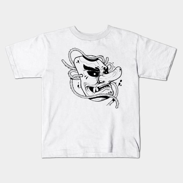 Tengu Kids T-Shirt by Back2Bytes